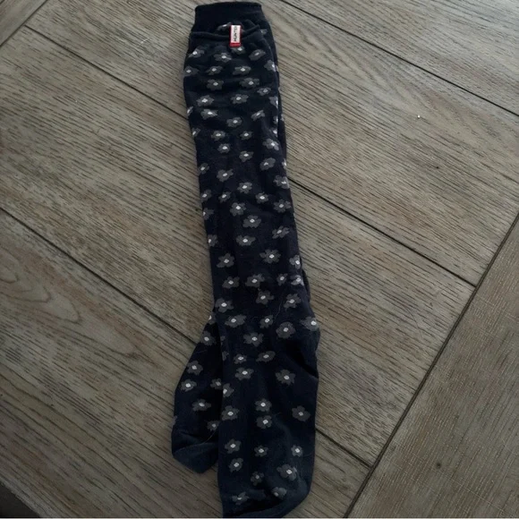Hunter Black Floral Knee-High Socks M/l - Picture 4 of 9